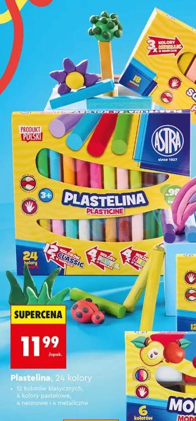Plastelina Astra 24 kolory