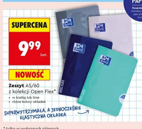 Zeszyt A5/60 Oxford Open Flex w kratkę +1 wariant