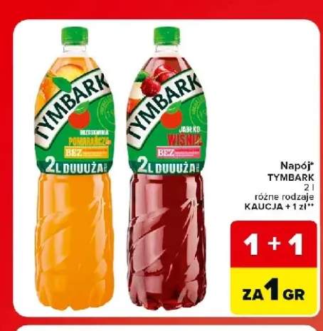 Napój Tymbark jabłko wiśnia +1 wariant