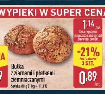 Bułka z ziarnami i płatkami ziemniaczanymi