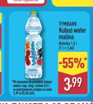 Napój Kubuś Water malina Tymbark