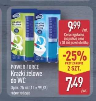 Krążki żelowe do WC Power Force