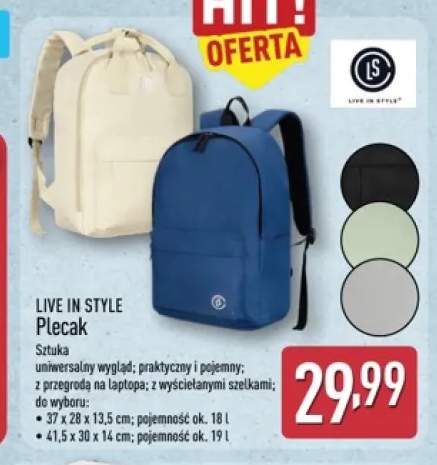 Plecak LIVE IN STYLE