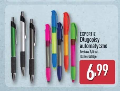 Długopisy automatyczne EXPERTIZ zestaw 5 szt. +1 wariant