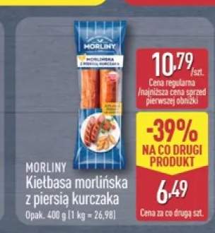 Kiełbasa morlińska z piersią kurczaka Morliny