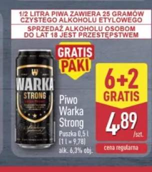 Piwo Warka Strong