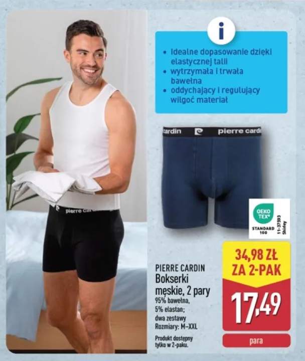 Bokserki męskie Pierre Cardin 2-pak