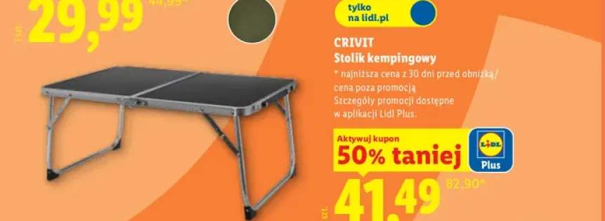 Stolik kempingowy Crivit