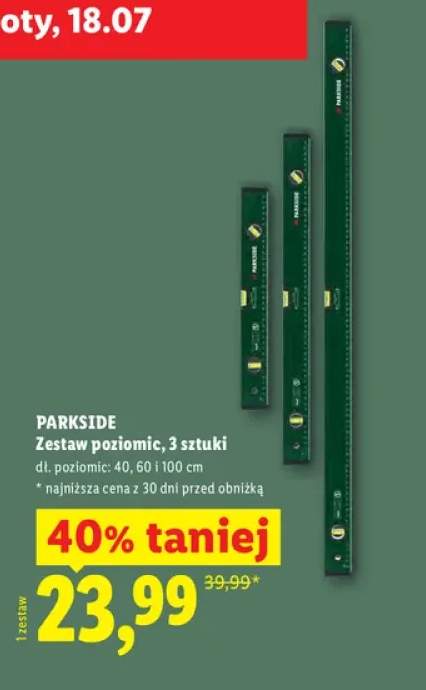 Zestaw poziomic Parkside