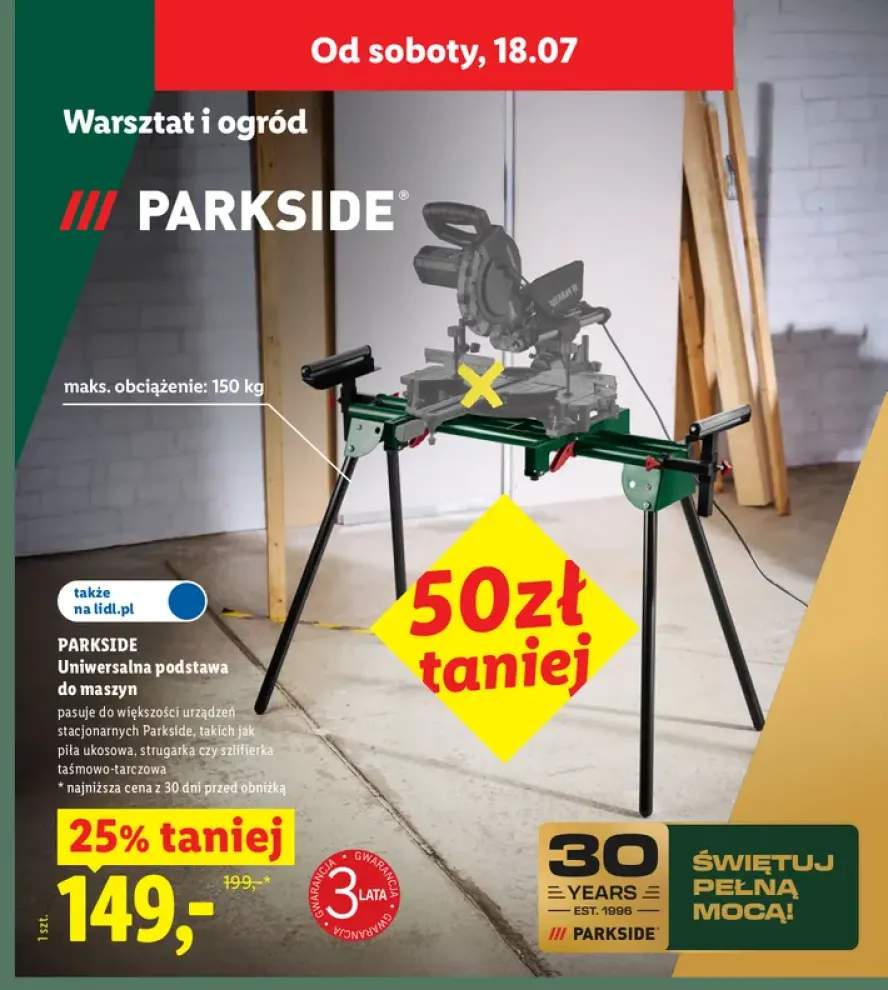 Uniwersalna podstawa do maszyn PARKSIDE