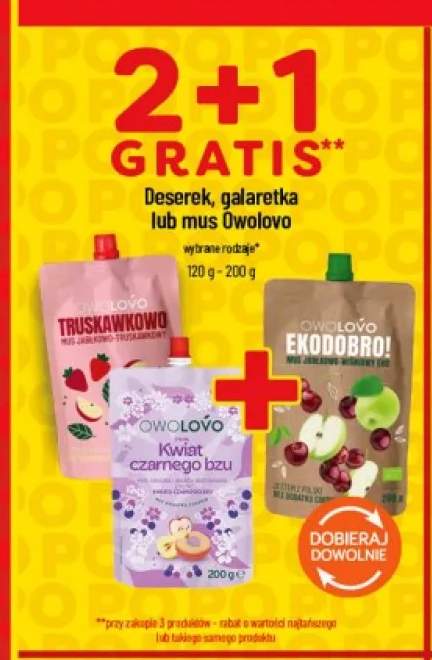 Mus Owolovo Truskawkowo +2 warianty
