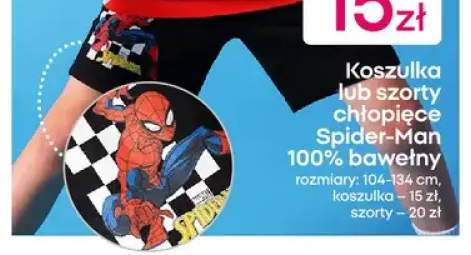 Szorty chłopięce Spider-Man
