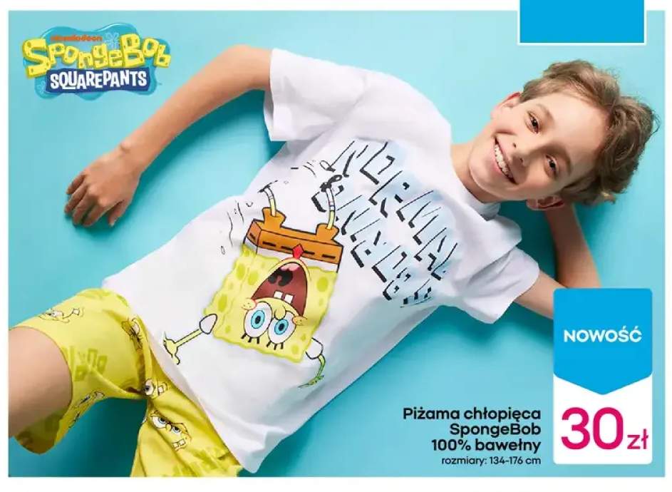 Piżama chłopięca SpongeBob