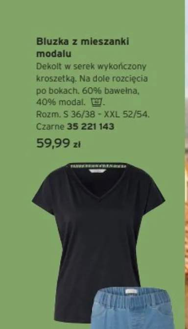 Bluzka z mieszanki modalu
