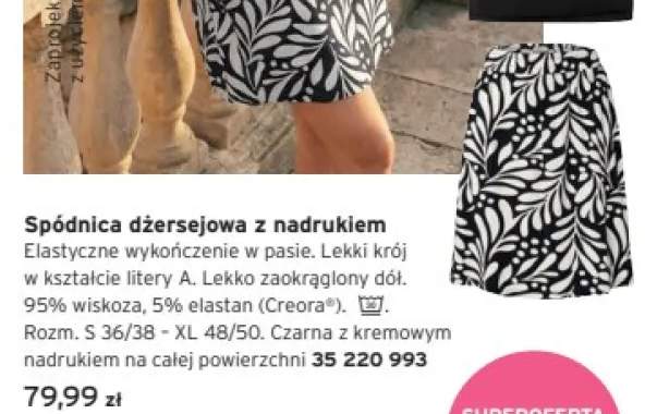 Spódnica dżersejowa z nadrukiem