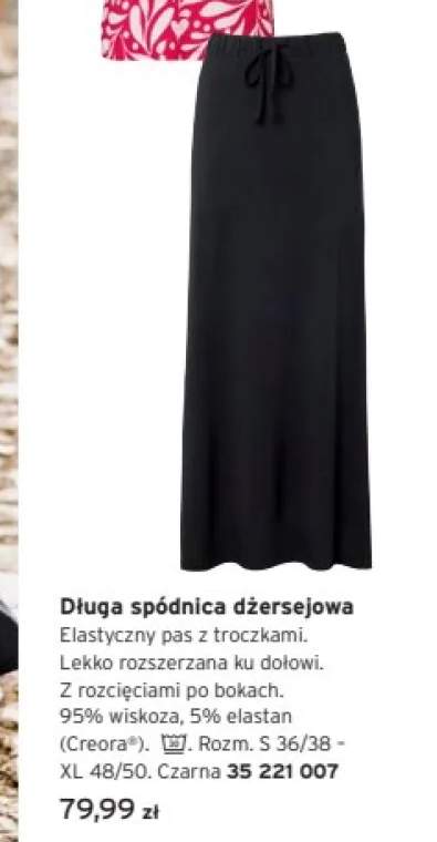 Długa spódnica dżersejowa