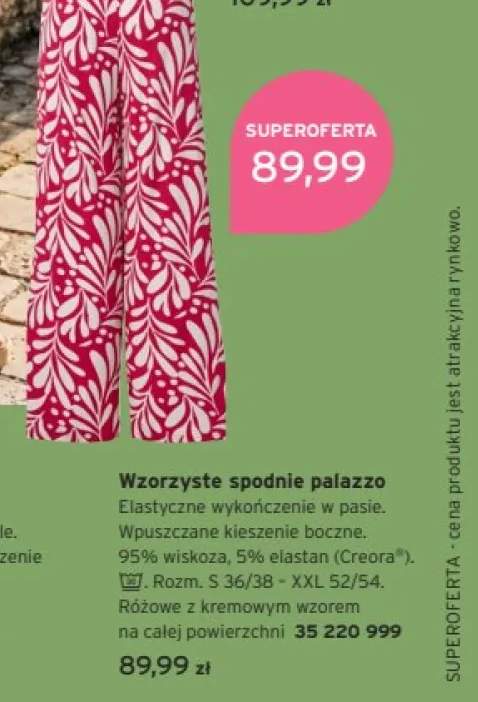 Wzorzyste spodnie palazzo