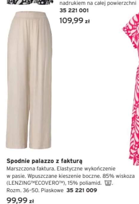 Spodnie palazzo z fakturą Tchibo