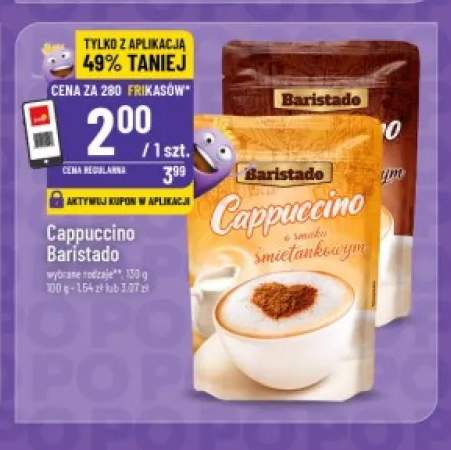 Cappuccino o smaku śmietankowym Baristado +1 wariant