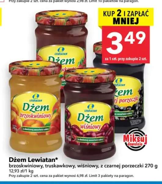 Dżem Lewiatan brzoskwiniowy +3 warianty