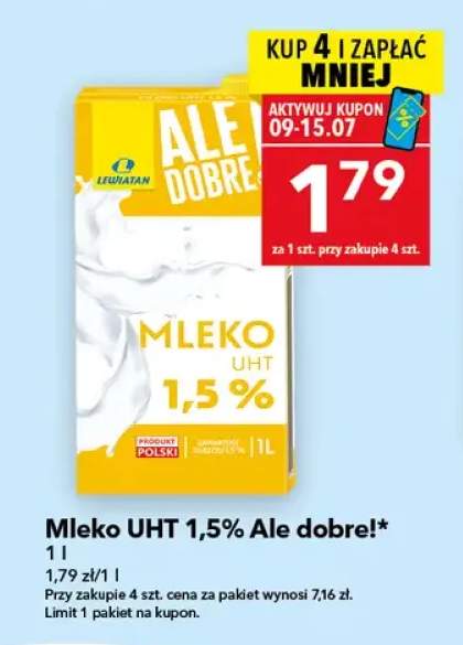 Mleko UHT 1,5% Ale Dobre!