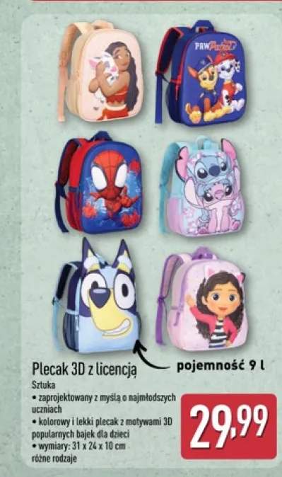Plecak 3D z licencją 9 l