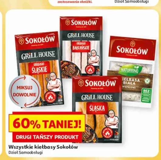 Kiełbasy Sokołów +4 warianty