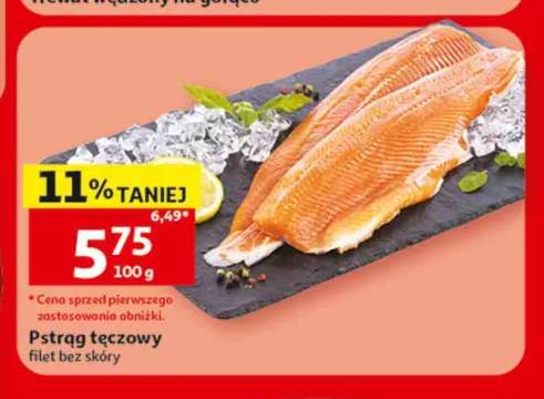 Pstrąg tęczowy filet bez skóry