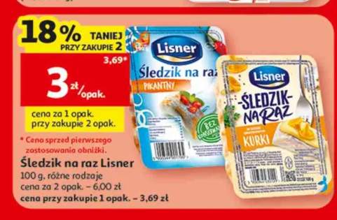 Śledzik na raz Lisner pikantny +1 wariant