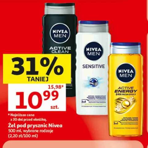 Żel pod prysznic Nivea Men Sensitive +2 warianty