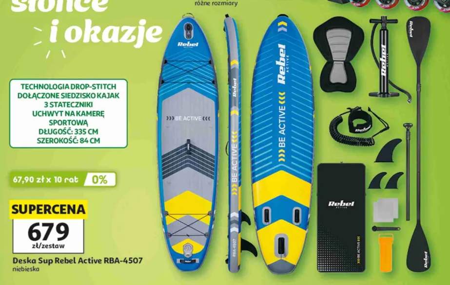 Deska SUP Rebel Active RBA-4507 niebieska