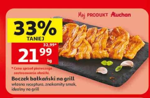 Boczek bałkański na grill Mój Produkt Auchan