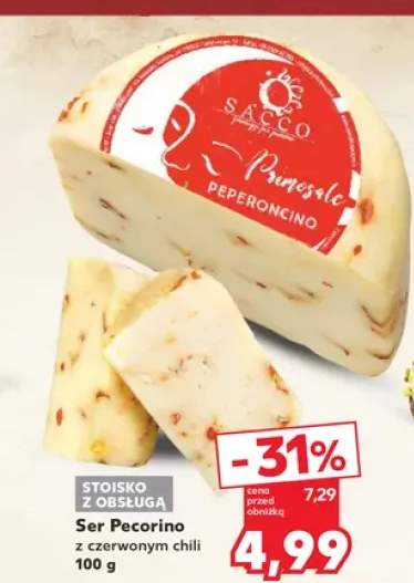 Ser Pecorino z czerwonym chili Sacco Primosole