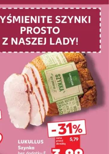 Szynka bez dodatku E Lukullus