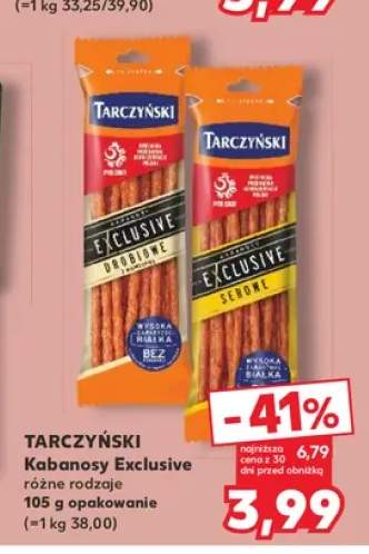 Kabanosy Exclusive drobiowe Tarczyński +1 wariant