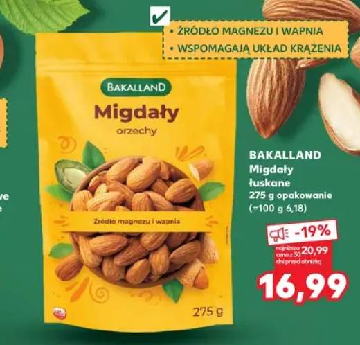 Migdały łuskane Bakalland