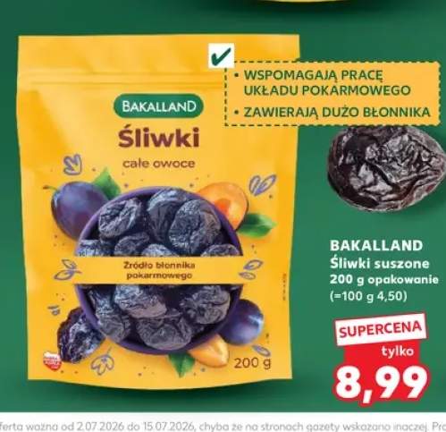 Śliwki suszone Bakalland