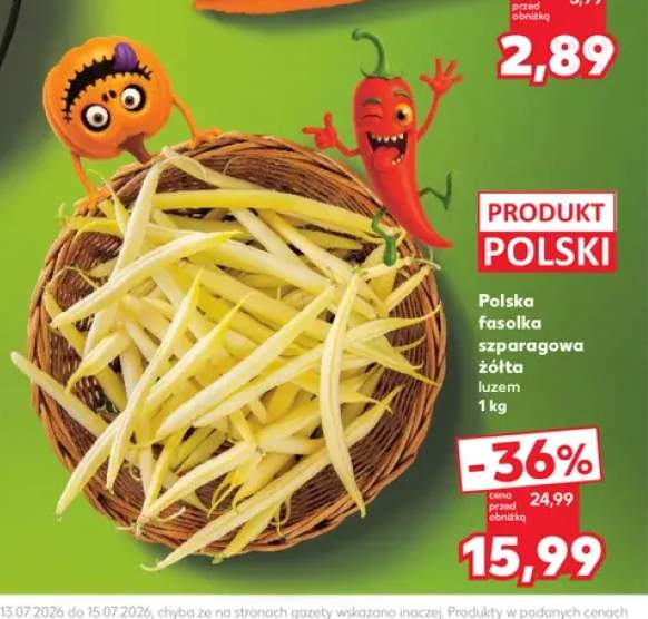 Fasolka szparagowa żółta polska