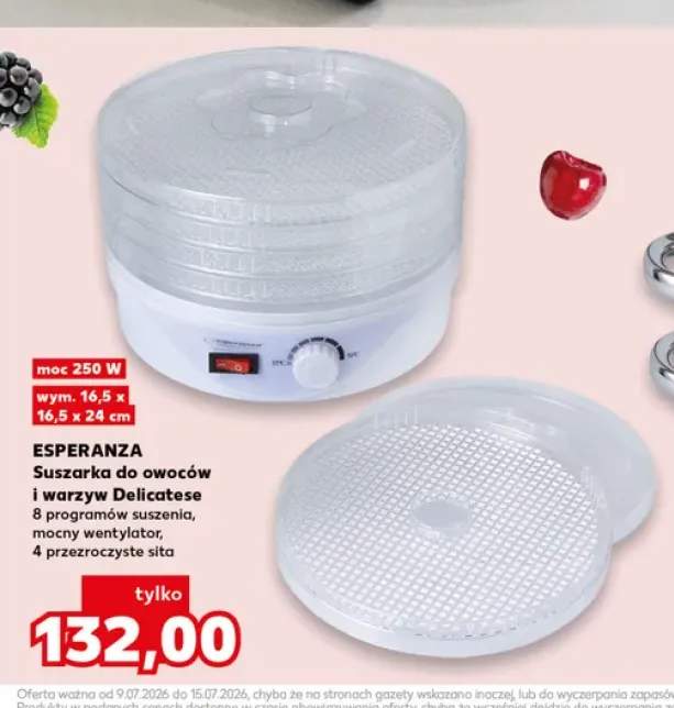 Suszarka do owoców i warzyw Esperanza Delicatese