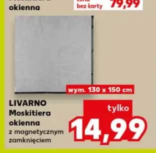 Moskitiera okienna z magnetycznym zamknięciem Livarno