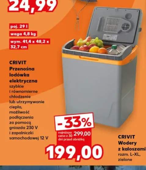 Przenośna lodówka elektryczna Crivit