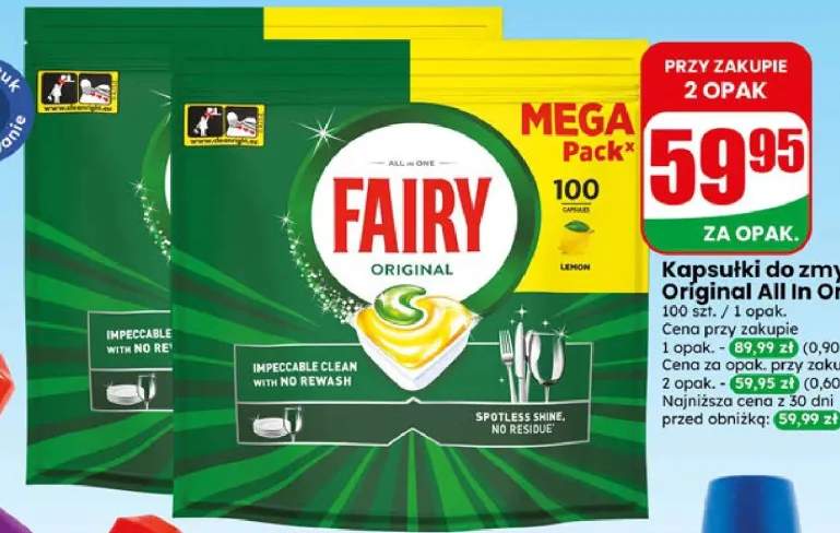 Kapsułki do zmywarki Fairy Original All In One