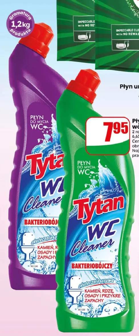 Płyn do mycia WC Tytan zielony +1 wariant