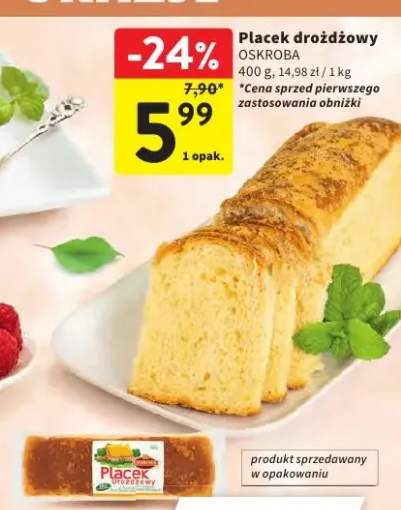 Placek drożdżowy Oskroba