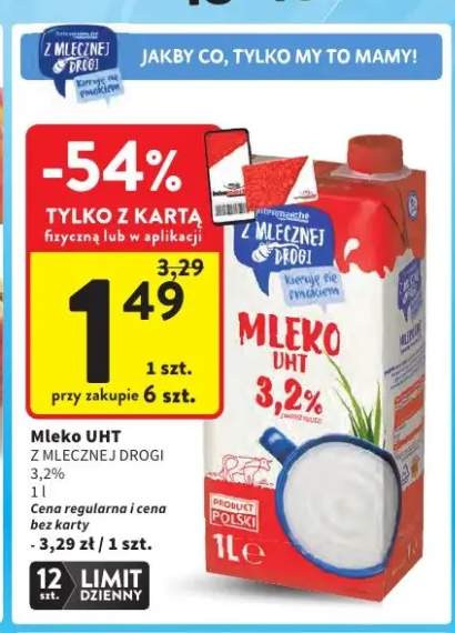 Mleko UHT Z Mlecznej Drogi 3,2%