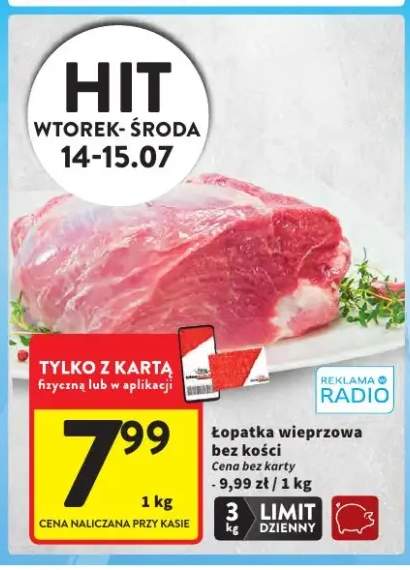 Łopatka wieprzowa bez kości