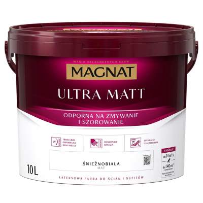 Farba Magnat Ultra Matt biała 10 l