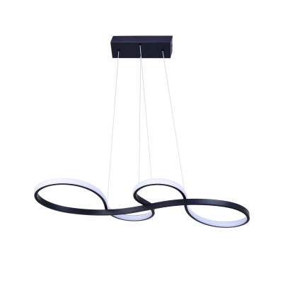 GoldLux Lampa wisząca LED SALSA 38W 4000K 5800lm czarna