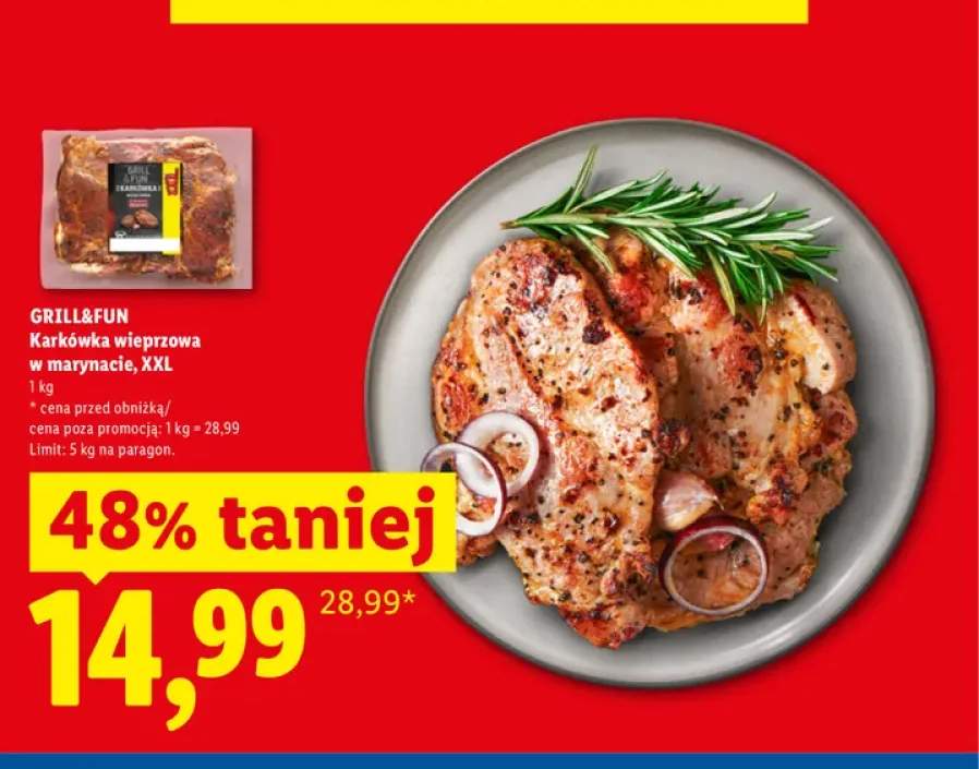 Karkówka wieprzowa w marynacie XXL Grill&Fun