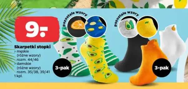 Skarpetki stopki 3-pak